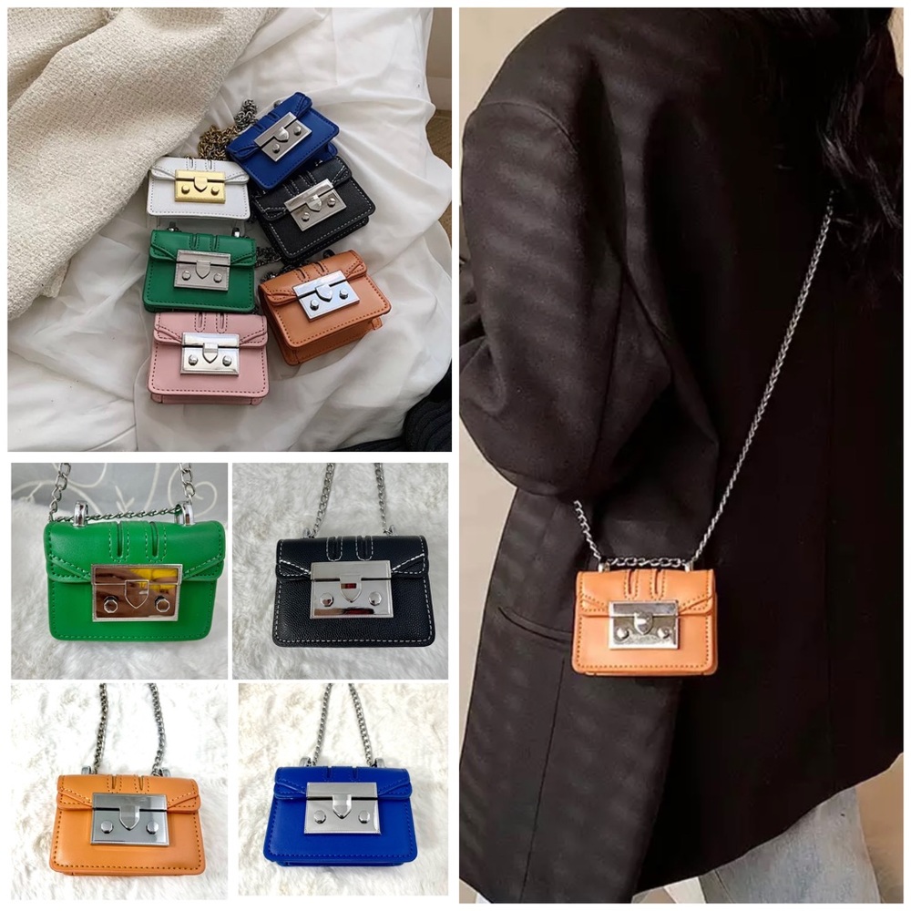 Gorgeous mini fashion crossbody bag airpod case wallet